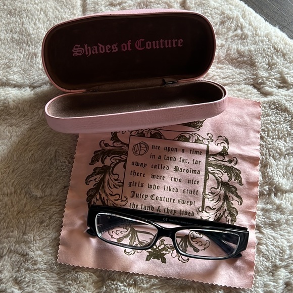 5/$35 Juicy couture prescription frames with original box and dust cloth - Picture 9 of 13